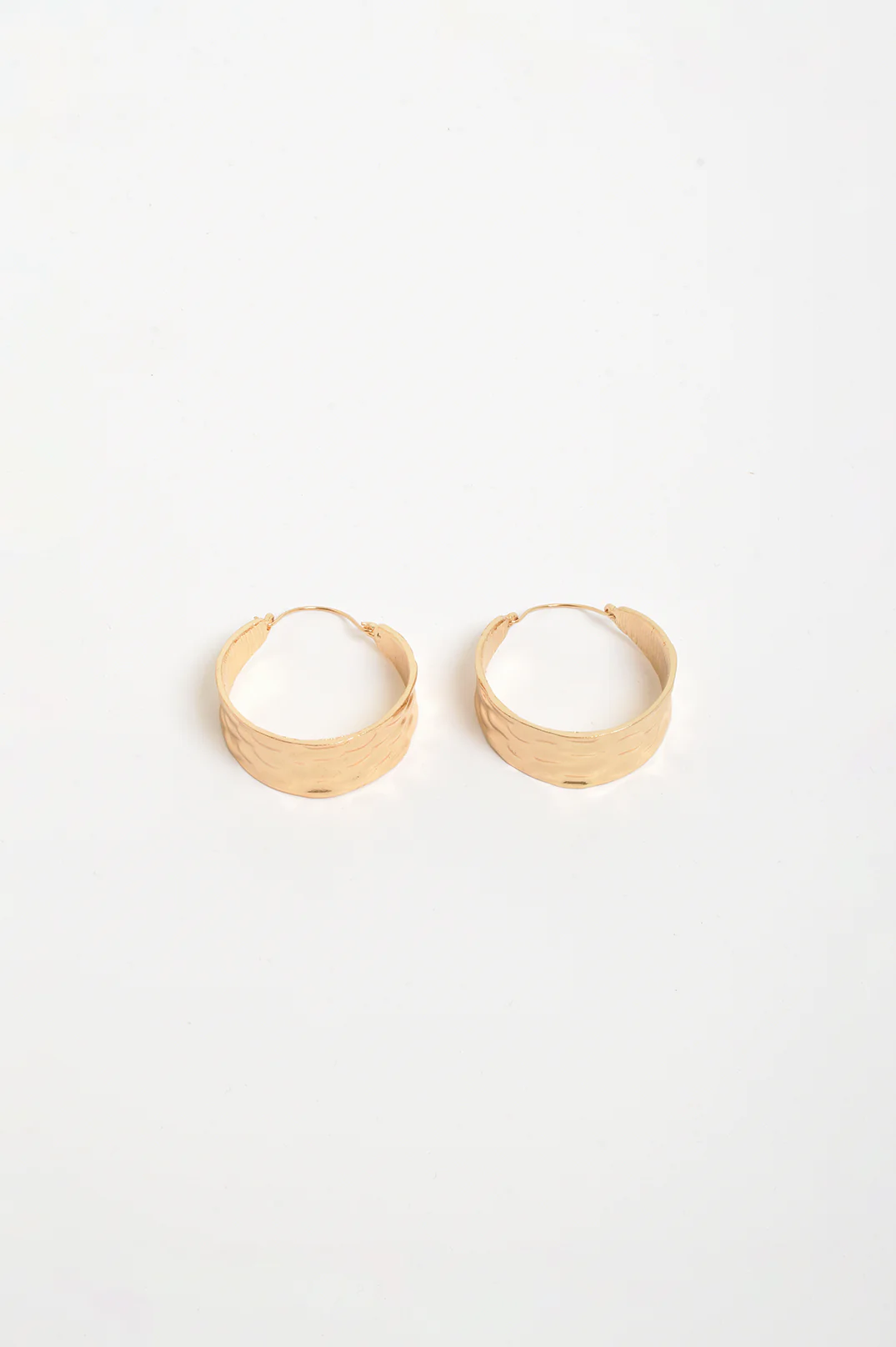 Statement Hammered Event Hoops (Gold) - Image 3