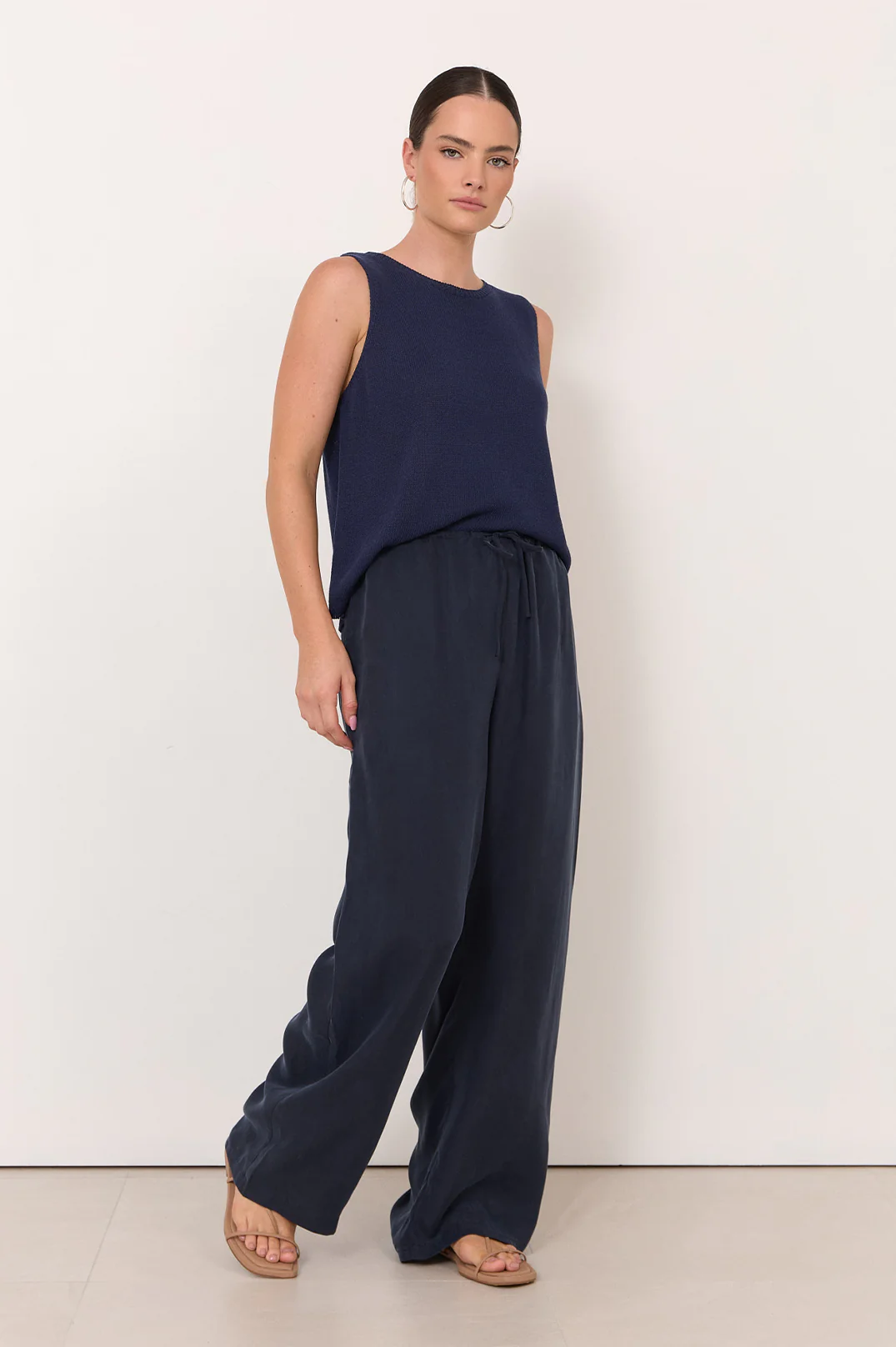 Stevie Cupro Pant (Navy) - Image 4