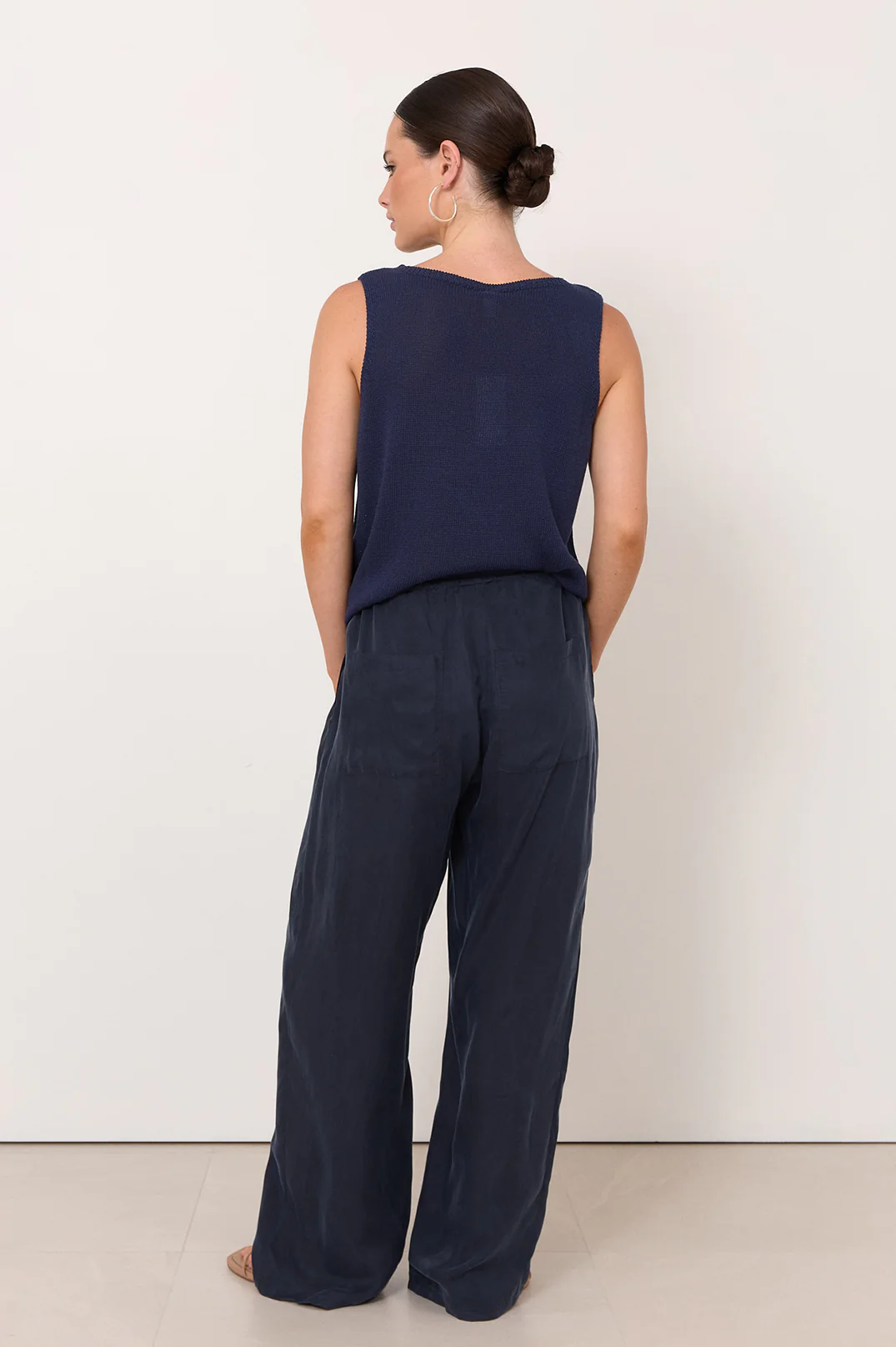 Stevie Cupro Pant (Navy) - Image 5