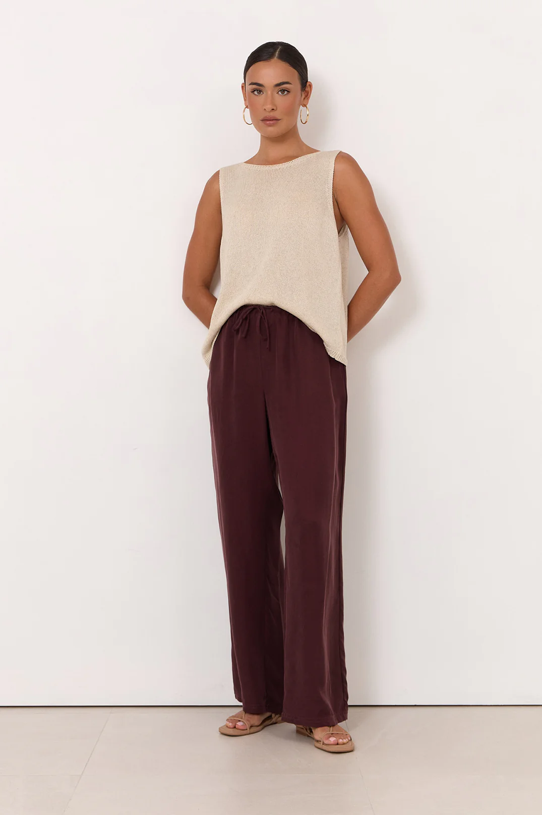 Stevie Cupro Pant (Plum) - Image 3