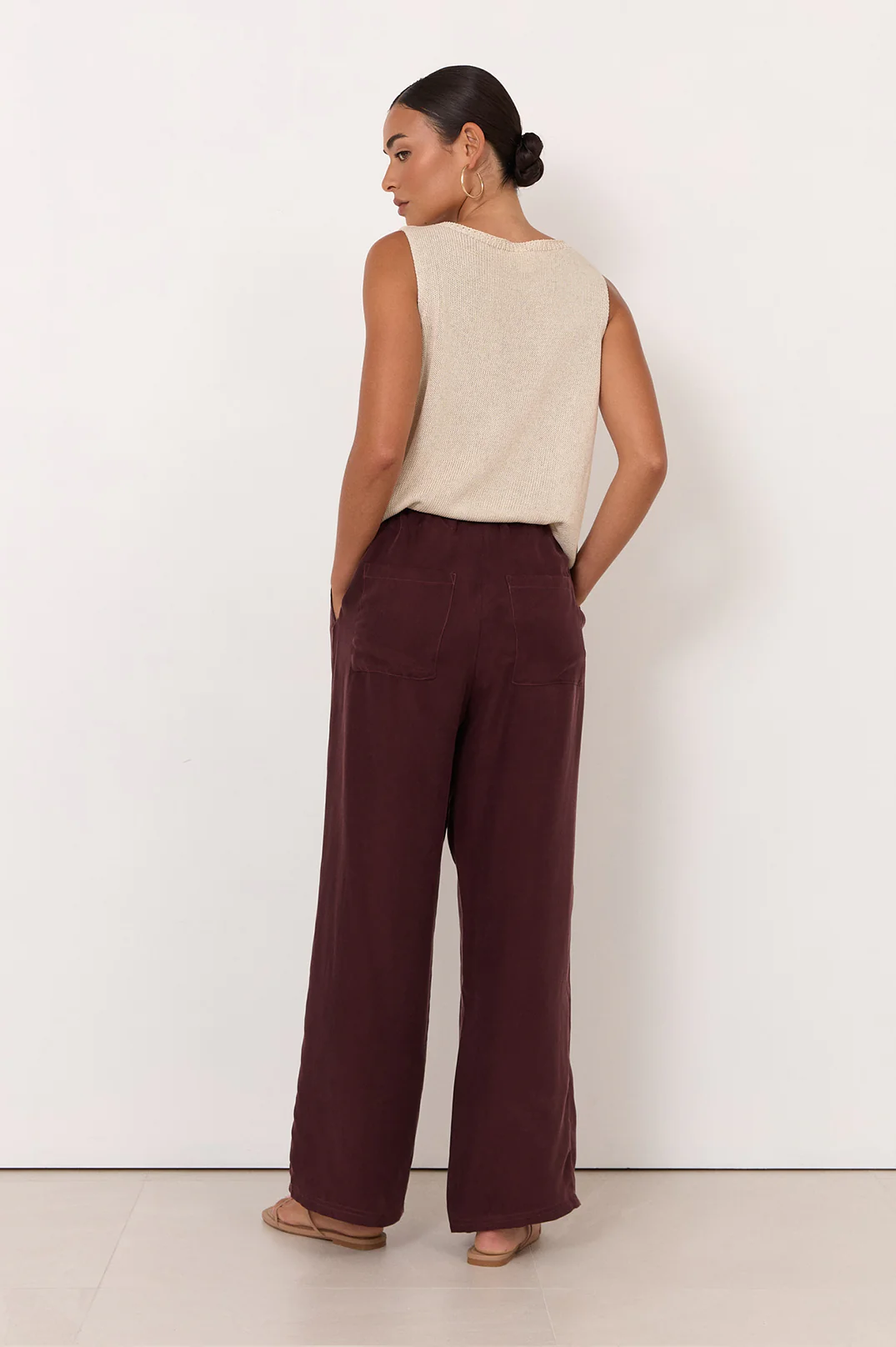 Stevie Cupro Pant (Plum) - Image 5