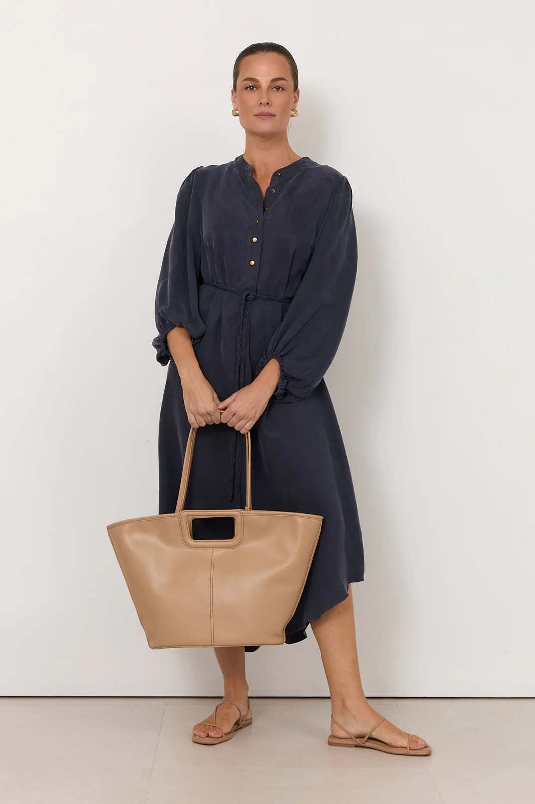 Stitched Tote Bag (Nude) - Image 4
