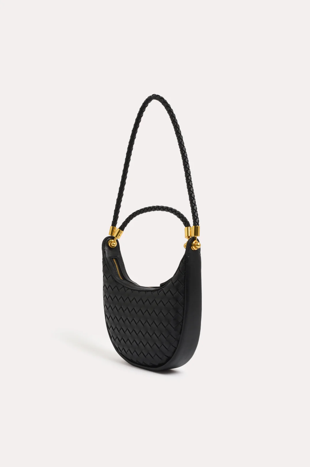 Sullivan Mini Plait Handbag (Black) - Image 2