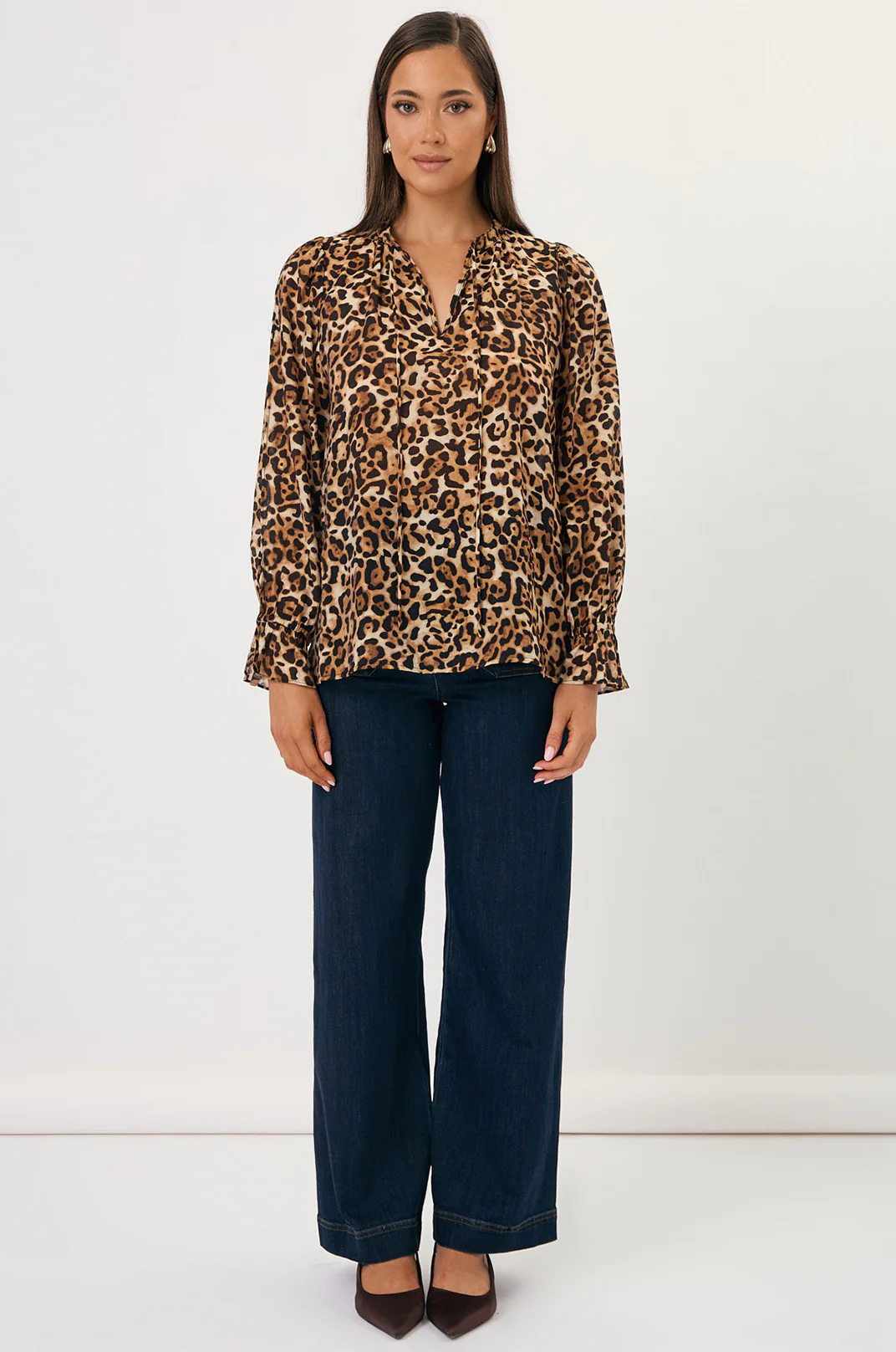 Sylvie Leopard Print Top (Leopard) - Image 3