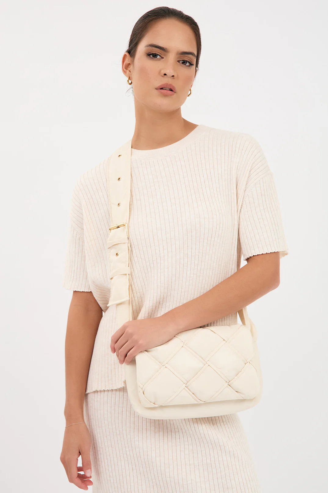 Taylor Rib Knit Midi Skirt (Oat) - Image 7