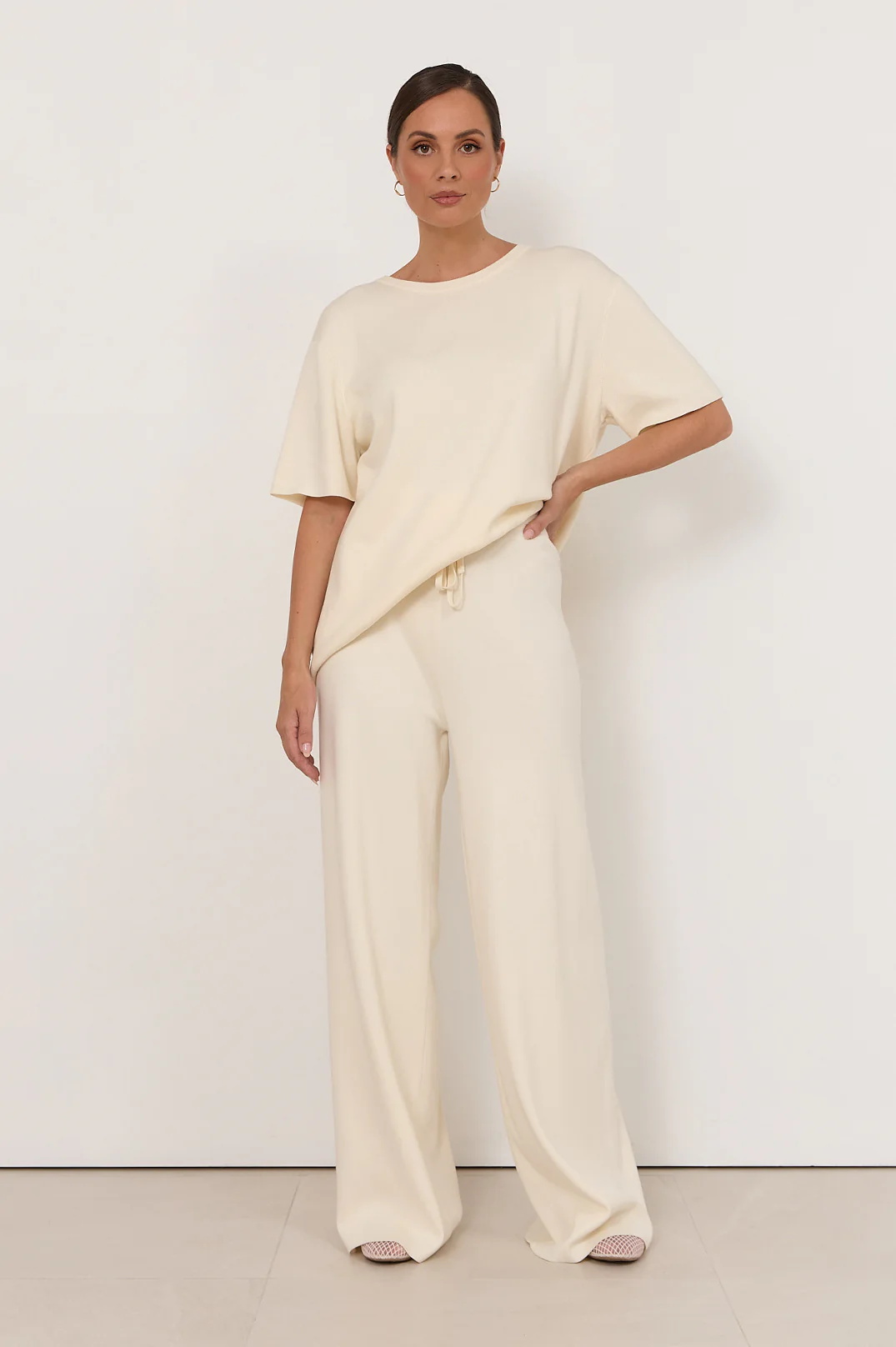 Terran Knit Pant (Cream) - Image 3