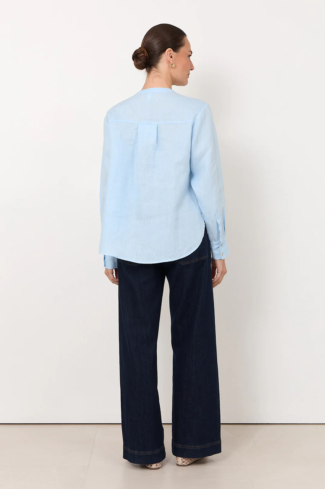 Thea Pleated Top (Blue) - Image 5