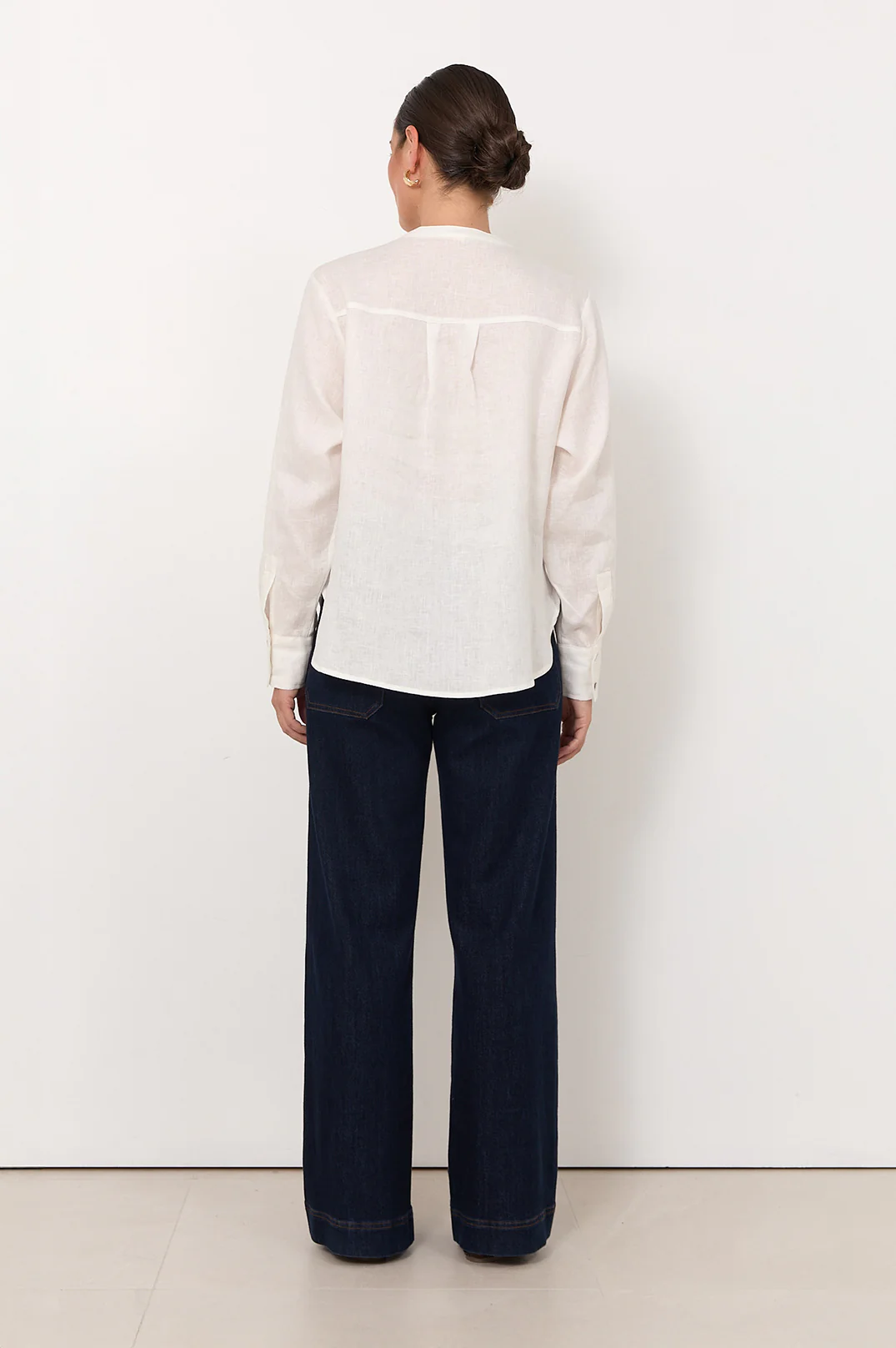 Thea Pleated Top (White) - Image 4
