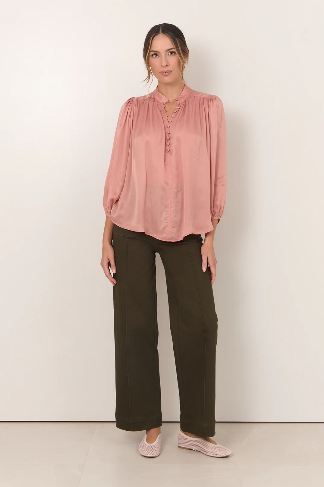Tinsley Cupro Top (Rose) - Image 3