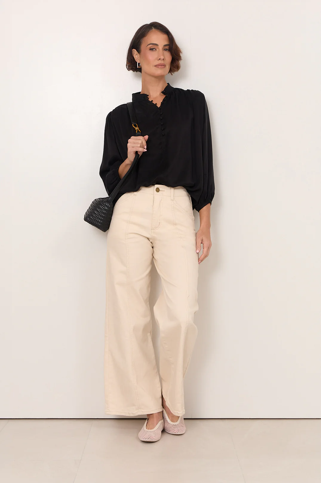 Tinsley Cupro Top (Black)