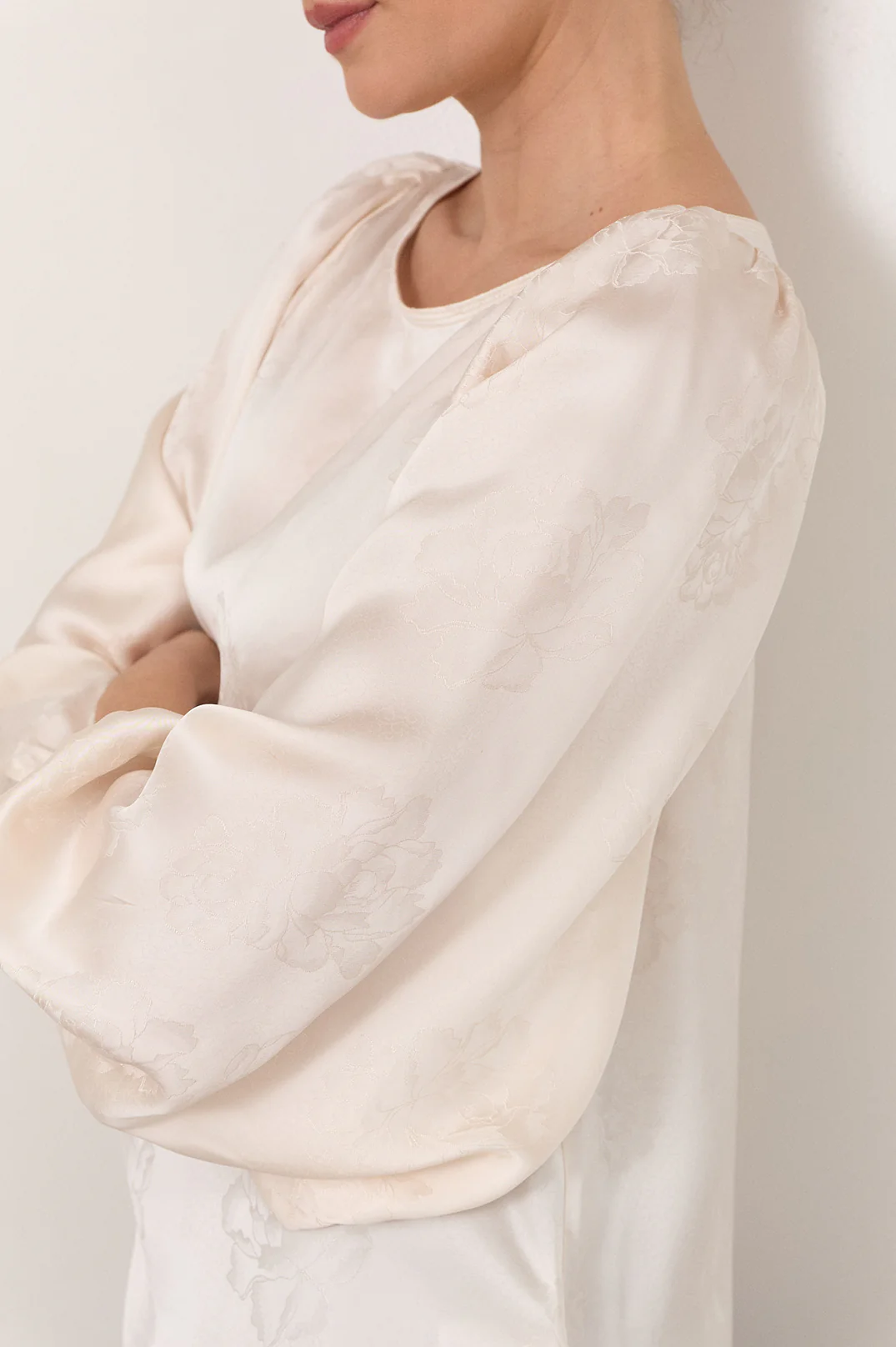 Ulla Boat Neck Top (Champagne) - Image 3