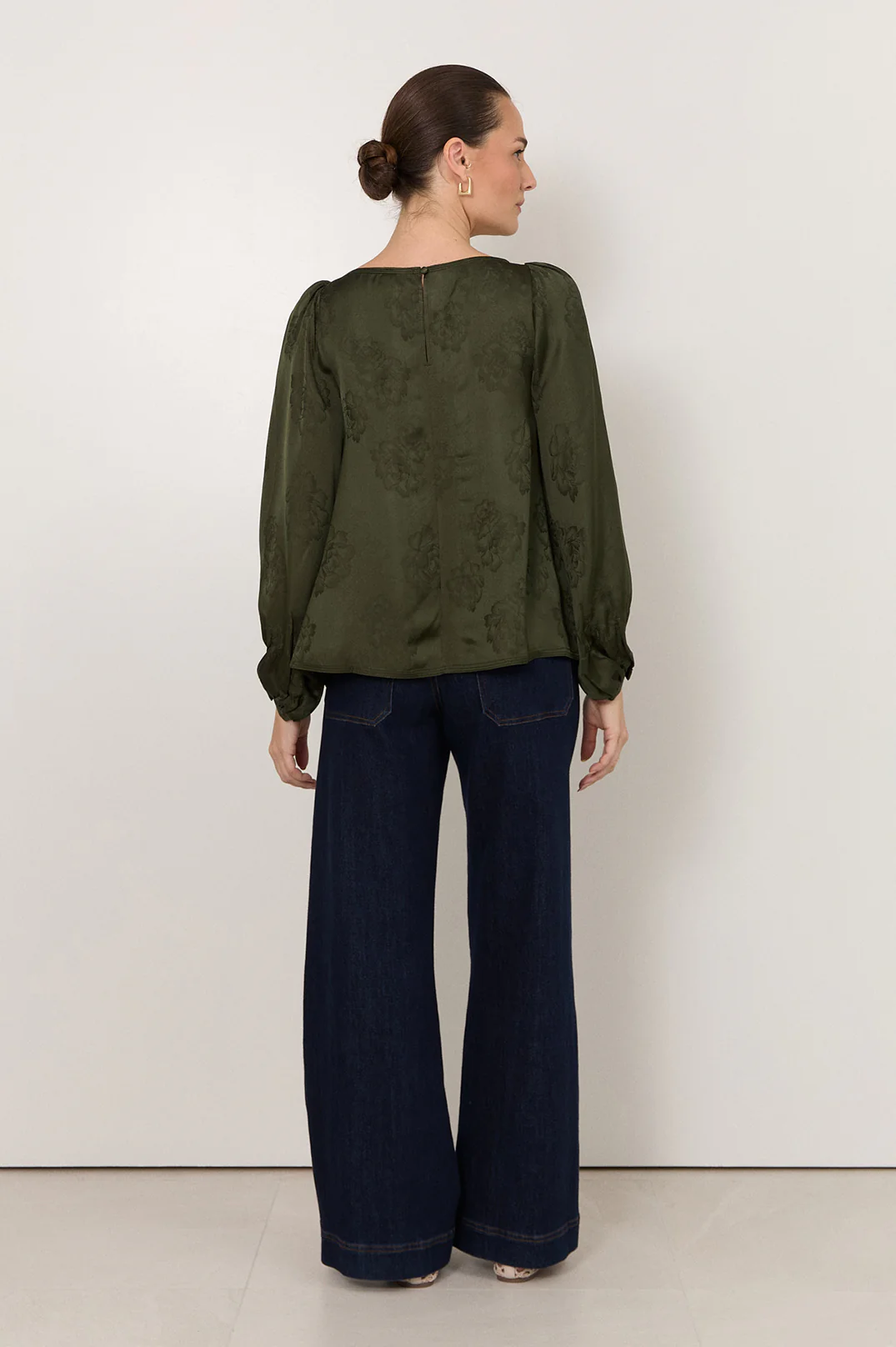 Ulla Boat Neck Top (Green) - Image 5