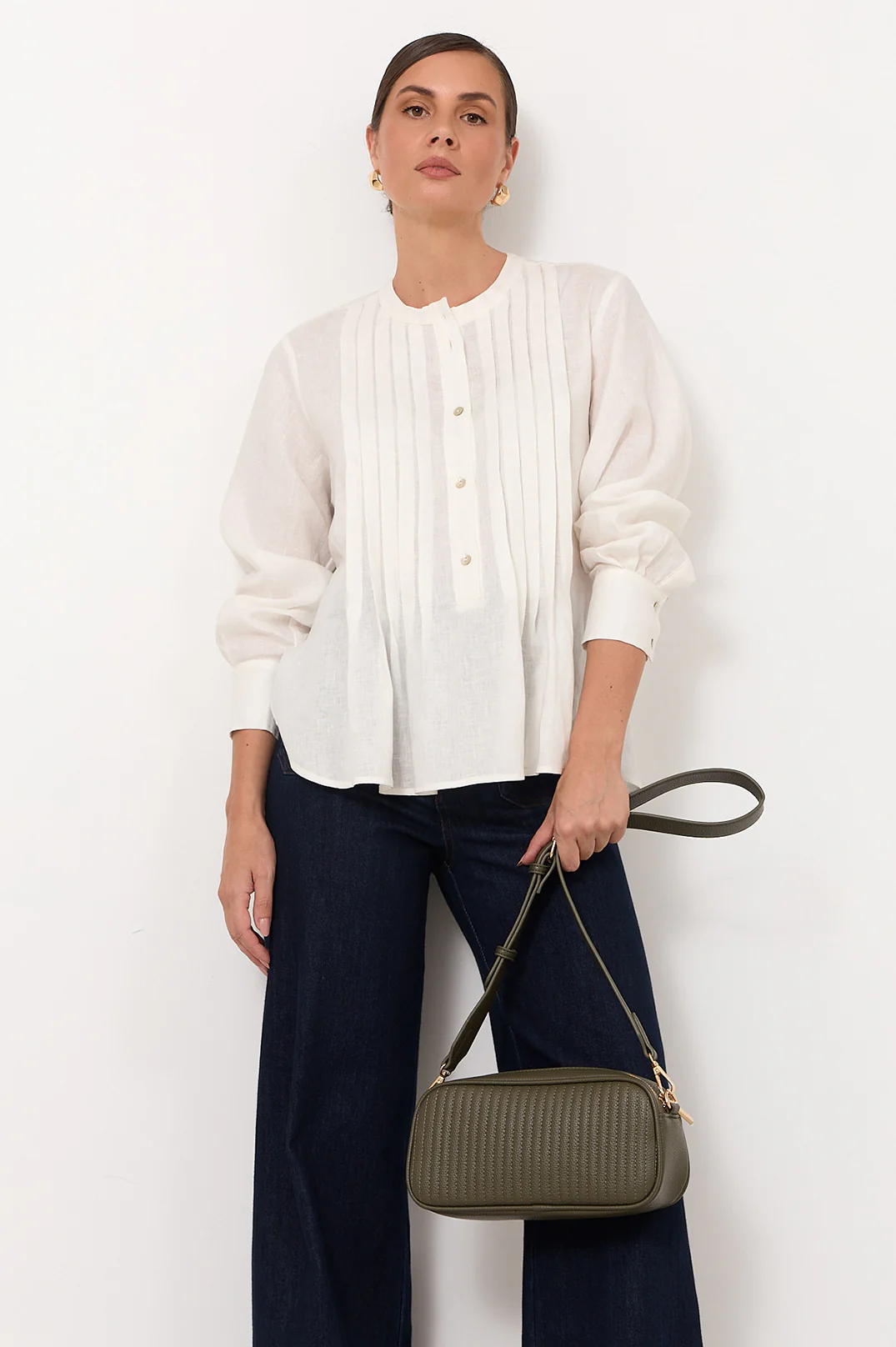 Valeria Cross Body Bag (Khaki) - Image 2