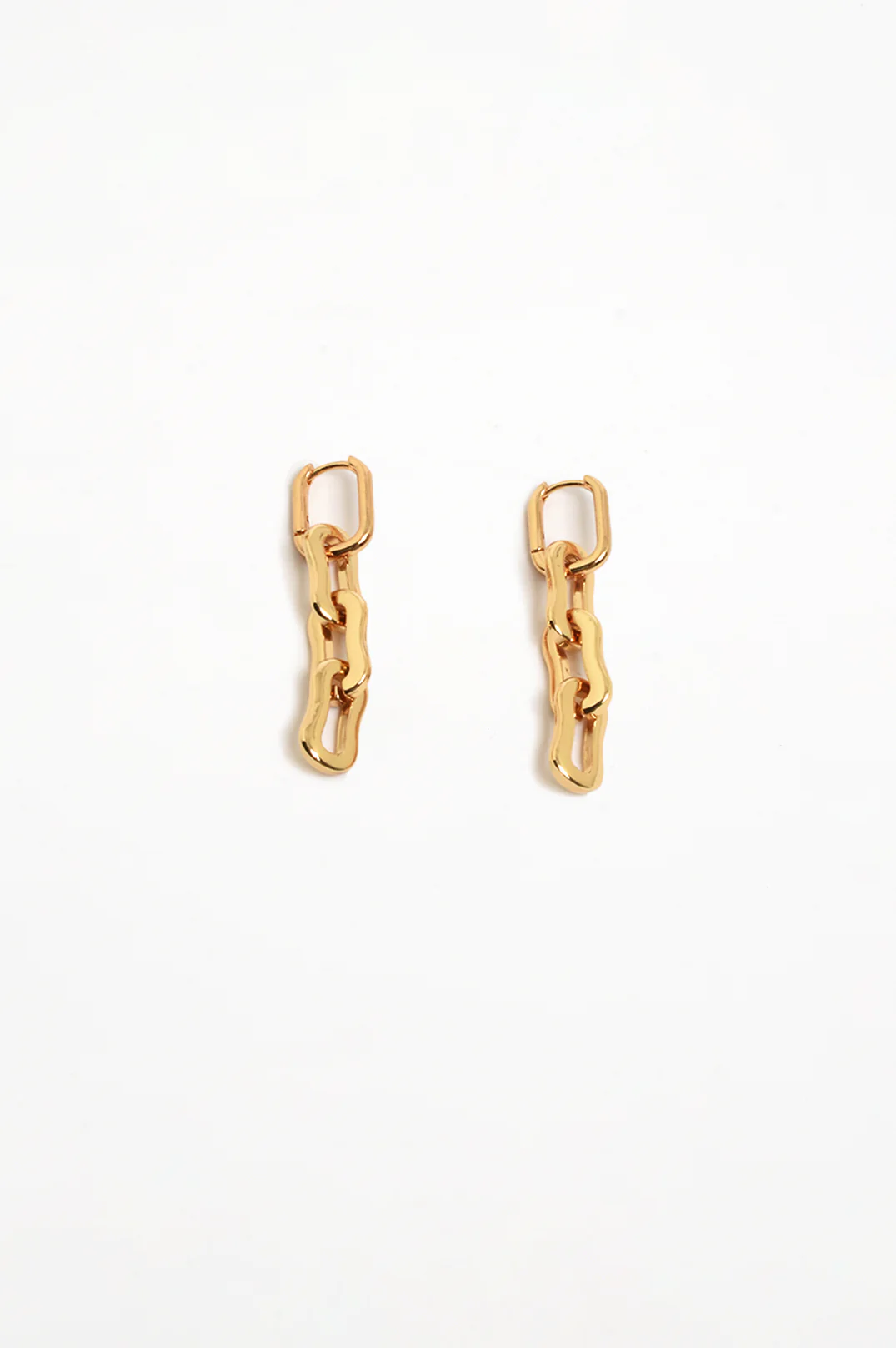 Vintage Link Drop Earrings (Gold)