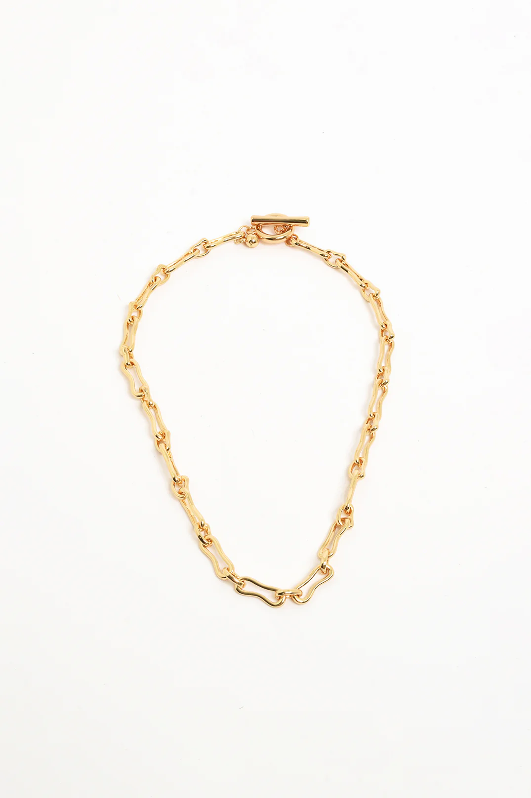 Vintage Link Toggle Necklace (Gold) - Image 2