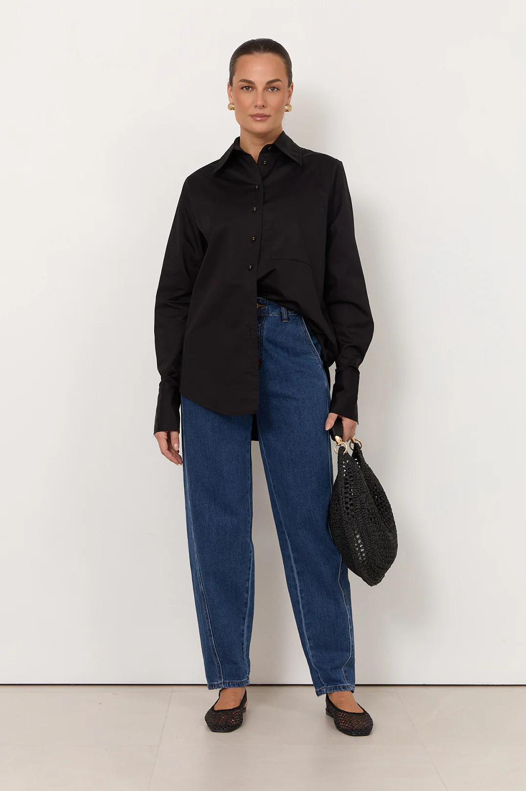 Willa Barrel Leg Jean (Mid Denim) - Image 4