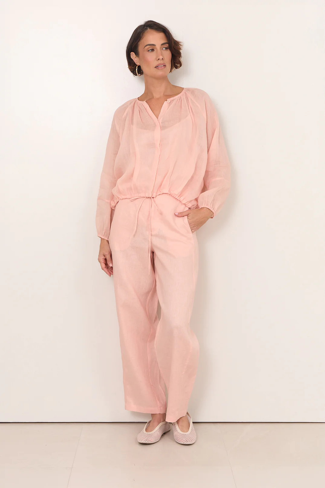 Yasmine Raglan Sleeve Top (Pink) - Image 3