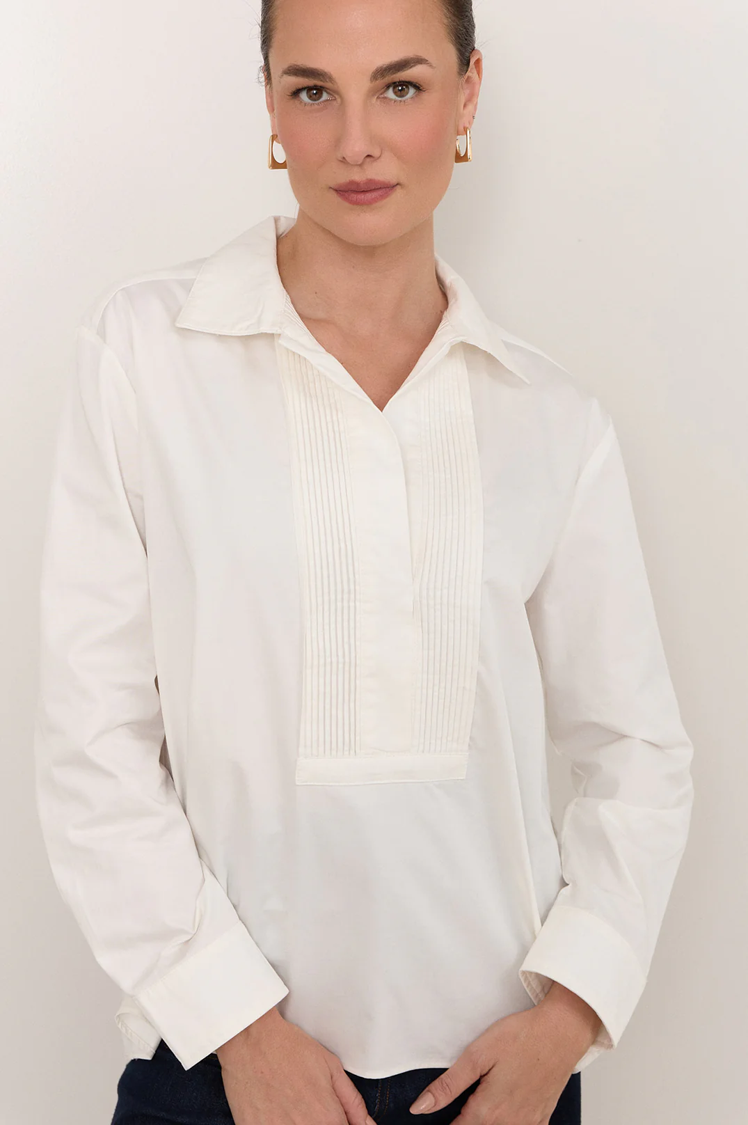 Yuri Poplin Shirt (White)