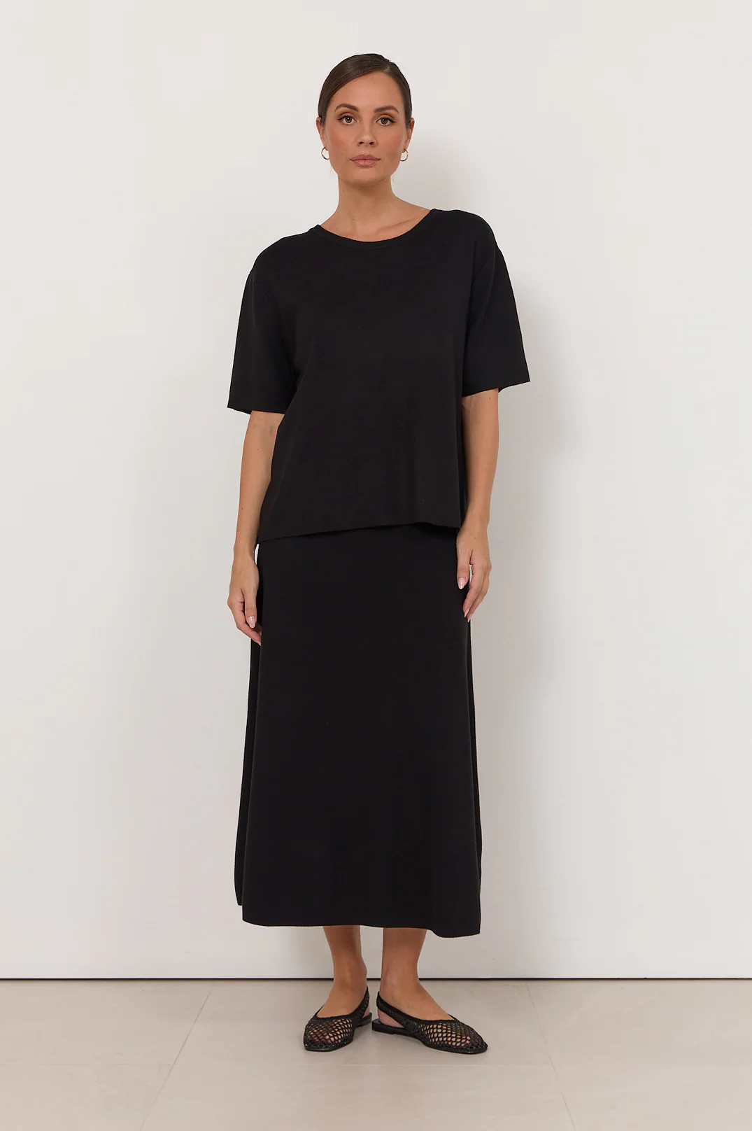 Yvonne Knit Skirt (Black) - Image 3