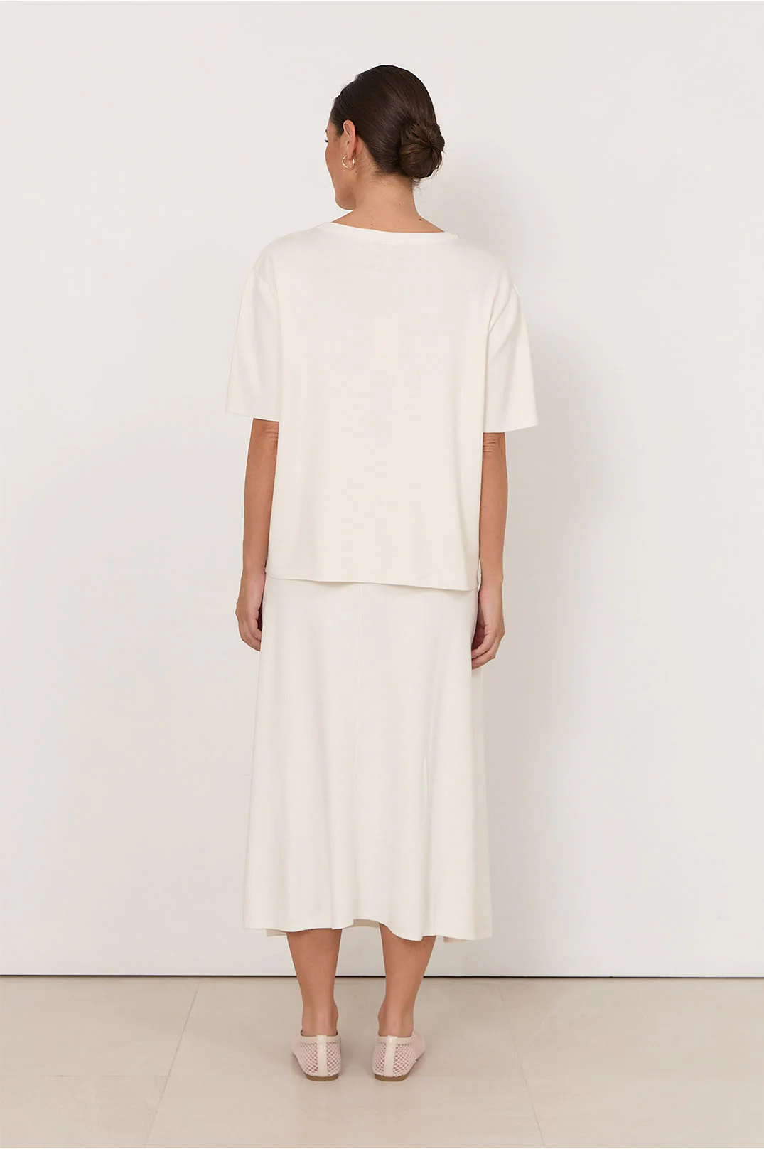 Yvonne Knit Skirt (White) - Image 4