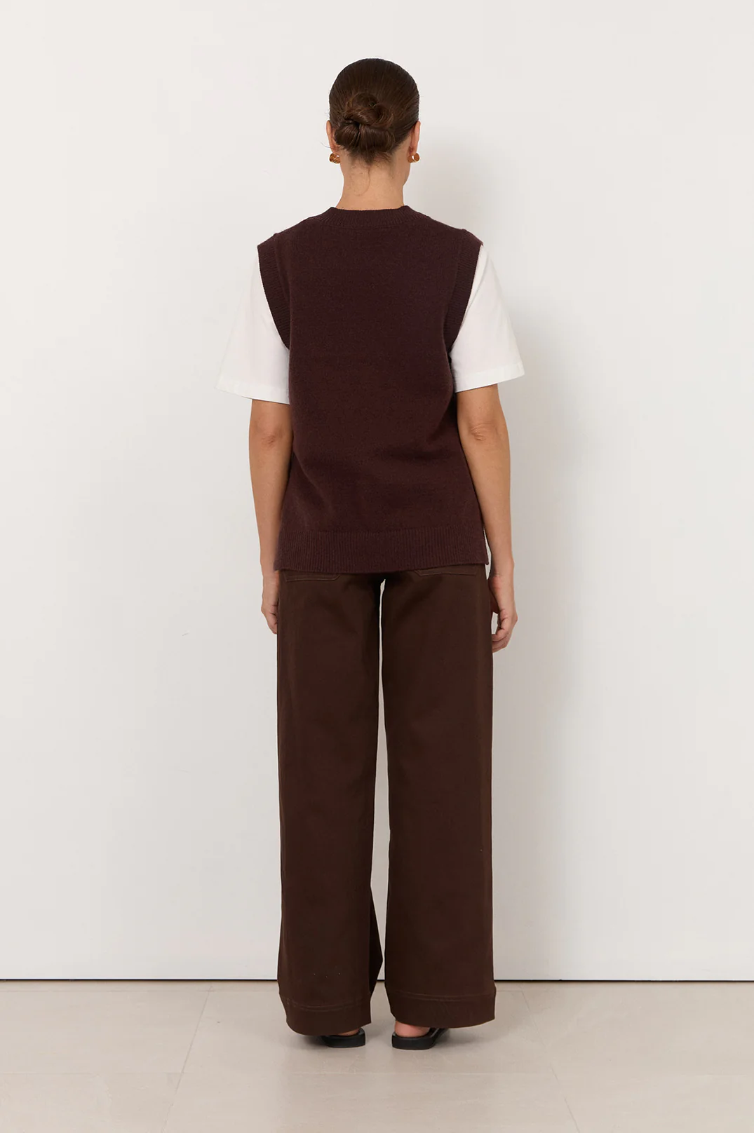 Zayla Knit Vest (Chocolate) - Image 5